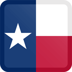 Flag of Texas - Button Square