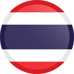Flagge von Thailand - Knopf Runde