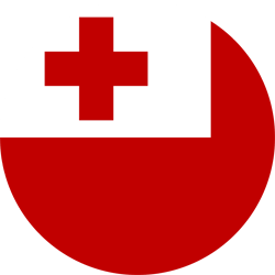 Vlag van Tonga - Rond