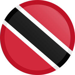 Flagge von Trinidad und Tobago - Knopf Runde