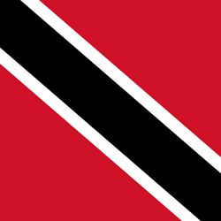 Flagge von Trinidad und Tobago - Quadrat