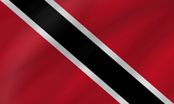 Vlag van Trinidad en Tobago - Golf