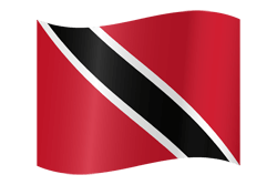 Vlag van Trinidad en Tobago - Golvend