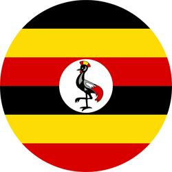 Flagge von Uganda - Kreis