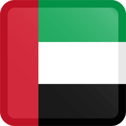 Flag of the United Arab Emirates - Button Square