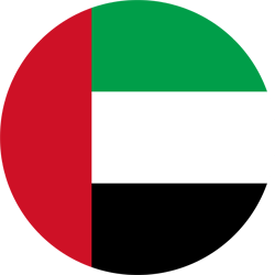 Flagge der Vereinigten Arabischen Emirate - Kreis