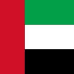 Flagge der Vereinigten Arabischen Emirate - Quadrat