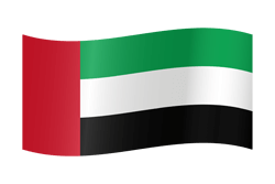 Vlag van de Verenigde Arabische Emiraten - Golvend