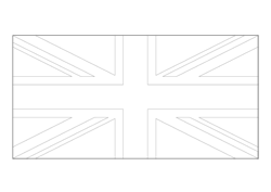 Vlag van het Verenigd Koninkrijk - vlag van het Verenigd Koninkrijk van Groot-Brittannië en Noord-Ierland - A3