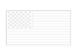 Flagge von die Vereinigten Staaten von Amerika - A4