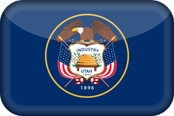 Flagge von Utah - 3D