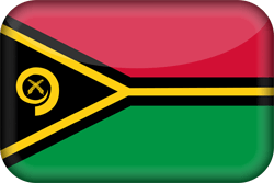 Flagge von Vanuatu - 3D
