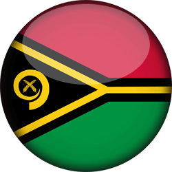 Flagge von Vanuatu - 3D Runde