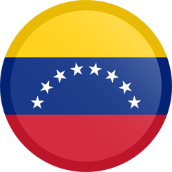 Flagge Venezuelas - Knopf Runde