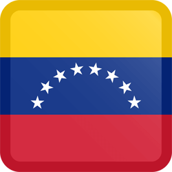 Vlag van Venezuela - Knop Vierkant