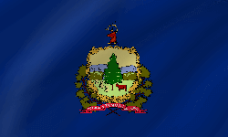 Flagge von Vermont - Welle