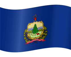 Flagge von Vermont - Winken