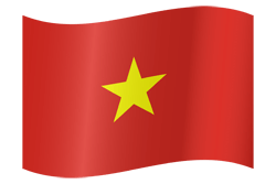 Vlag van Vietnam - Golvend