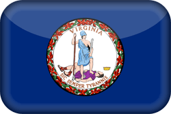 Flagge von Virginia - 3D