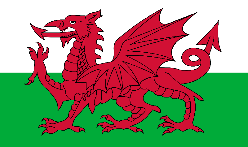 Wales flag package