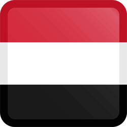 Flag of Yemen - Button Square