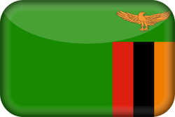 Flagge von Sambia - 3D